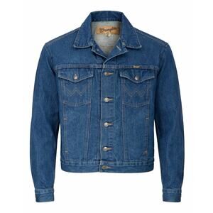 Vintage 70s Wrangler Denim Jacket Mens 44 Western Trucker USA Classic